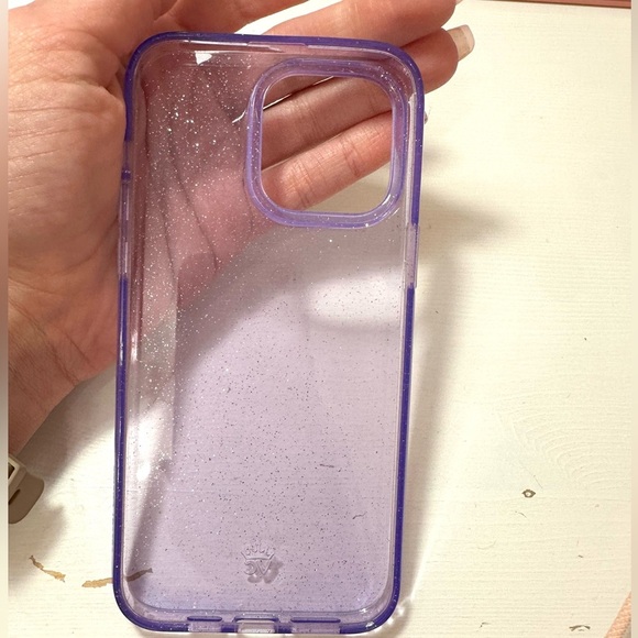 Velvet Caviar Lilac Glitter Stardust iPhone 14 ProMax case - Picture 8 of 10